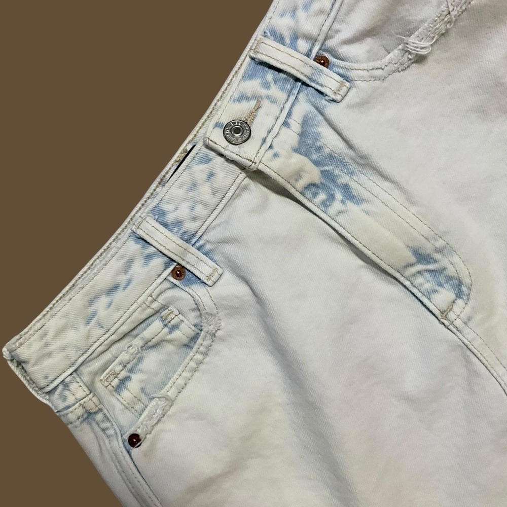 Abercrombie & Fitch Zoe Natural Rise Vintage A-Line‎ Denim Skirt Light Wash 4 27 - Picture 4 of 7